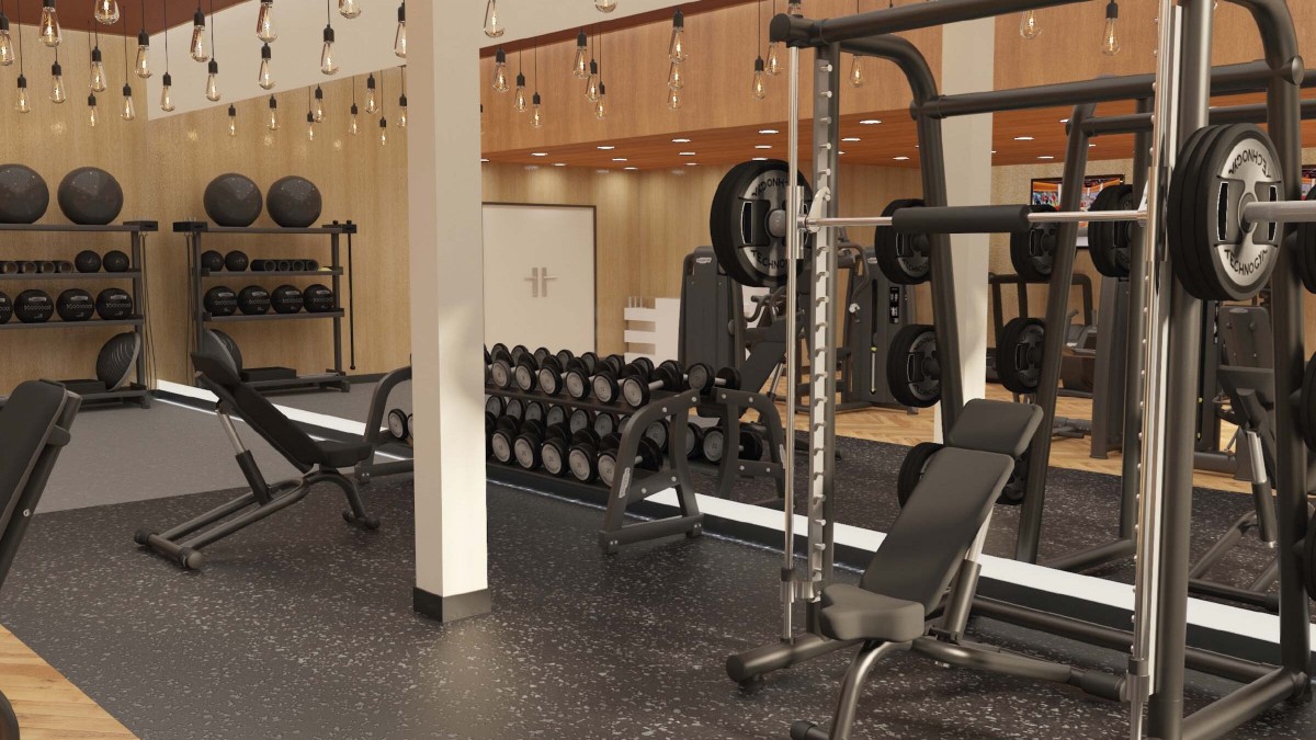 Fully equipped fitness suite